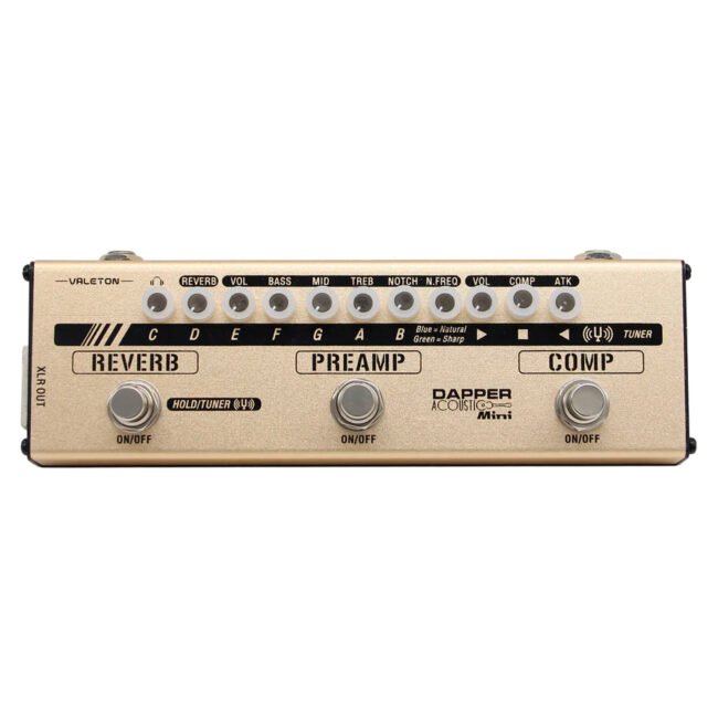 Pedal Multiefectos en Tira Dapper Acoustic Mini ”MES-4” | Valeton