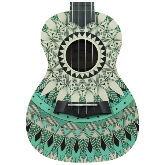 Ukelele Concierto con Diseño ”UK-24BW” | Memphis