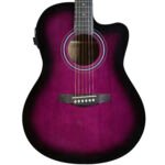 Guitarra Electroacústica con Cuerdas de Metal ”SAC-10E” | Clevan