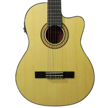 Guitarra Electroacústica con Cuerdas de Nylon ”CC10E” | Clevan