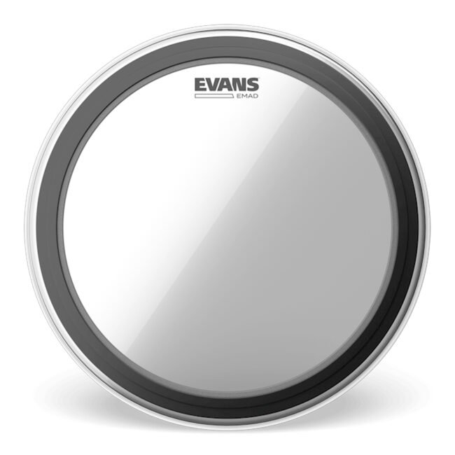 Parche Transparente EMAD de 24” para Bombo ”BD24EMAD” | Evans