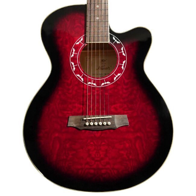 Guitarra Acústica con Cuerdas de Metal ”FLO19C” | Kapok