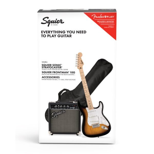 0371720803 Paquete Squier Sonic Stratocaster Fender