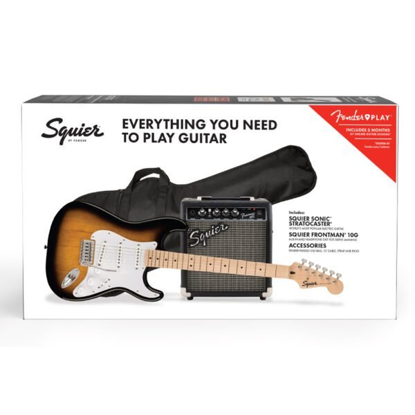 0371720803 Paquete Squier Sonic Stratocaster Fender