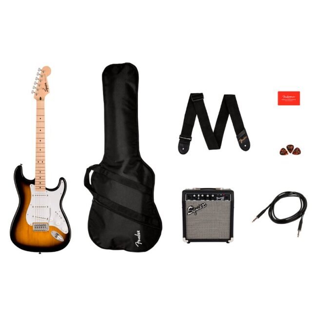 0371720803 Paquete Squier Sonic Stratocaster Fender