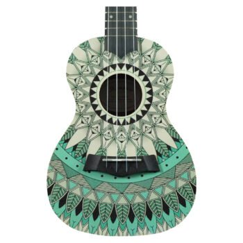 Ukelele Concierto con Diseño ”UK24-BW” | Memphis