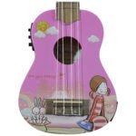 Ukelele Soprano Electroacústico Rosado con Diseño ”UK21MMM-PINK-EQ” | Memphis