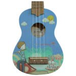 Ukelele Soprano Azul con Diseño ”UK21MMM-BLUE” | Memphis