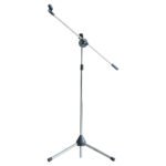 Atril para Micrófono Cromado Tipo Boom y Recto ”DD002CH” | Practika