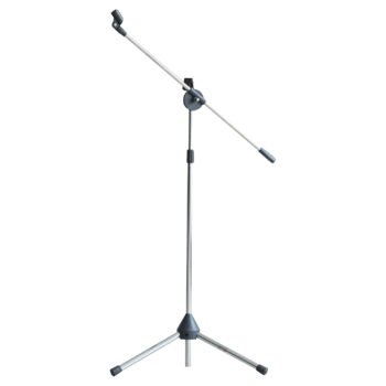 Atril para Micrófono Cromado Tipo Boom y Recto ”DD002CH” | Practika