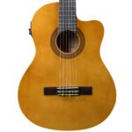 Guitarra Electroacústica con Cuerdas de Nylon ”CC20E” | Clevan