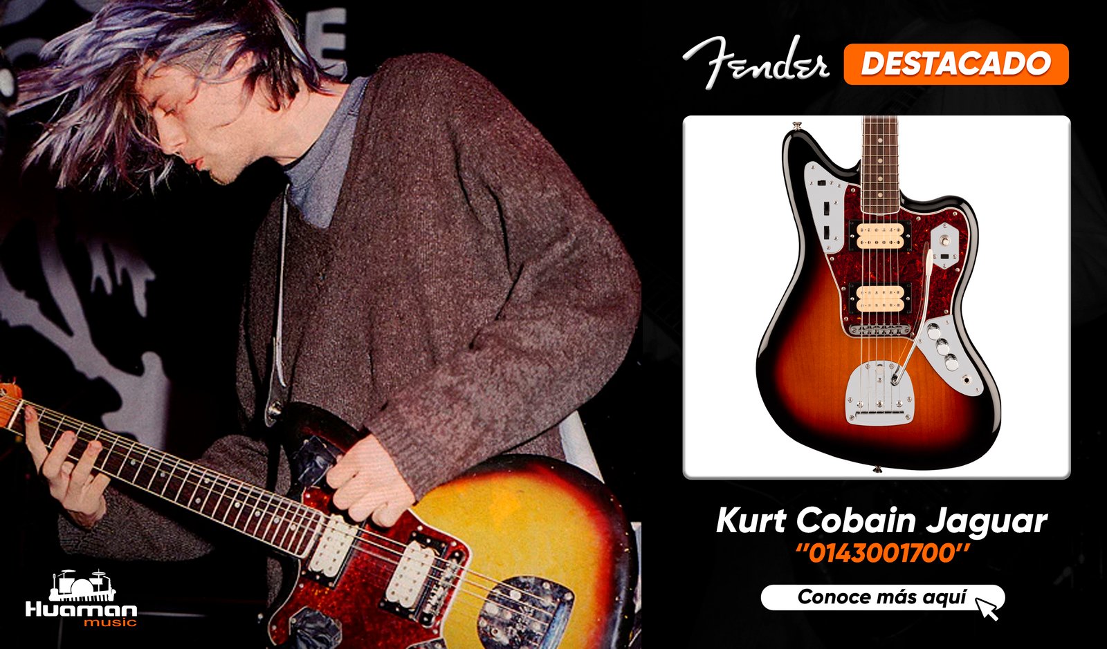 Kurt Cobain Jaguar Fender