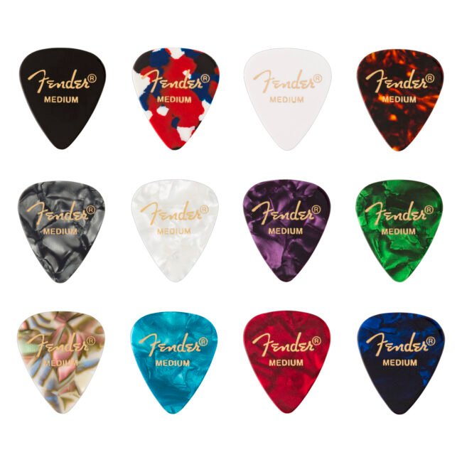 Púas de Celuloide Medley Paquete de 12 | Fender
