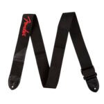 Correas Negra con Logotipo Fender Rojo