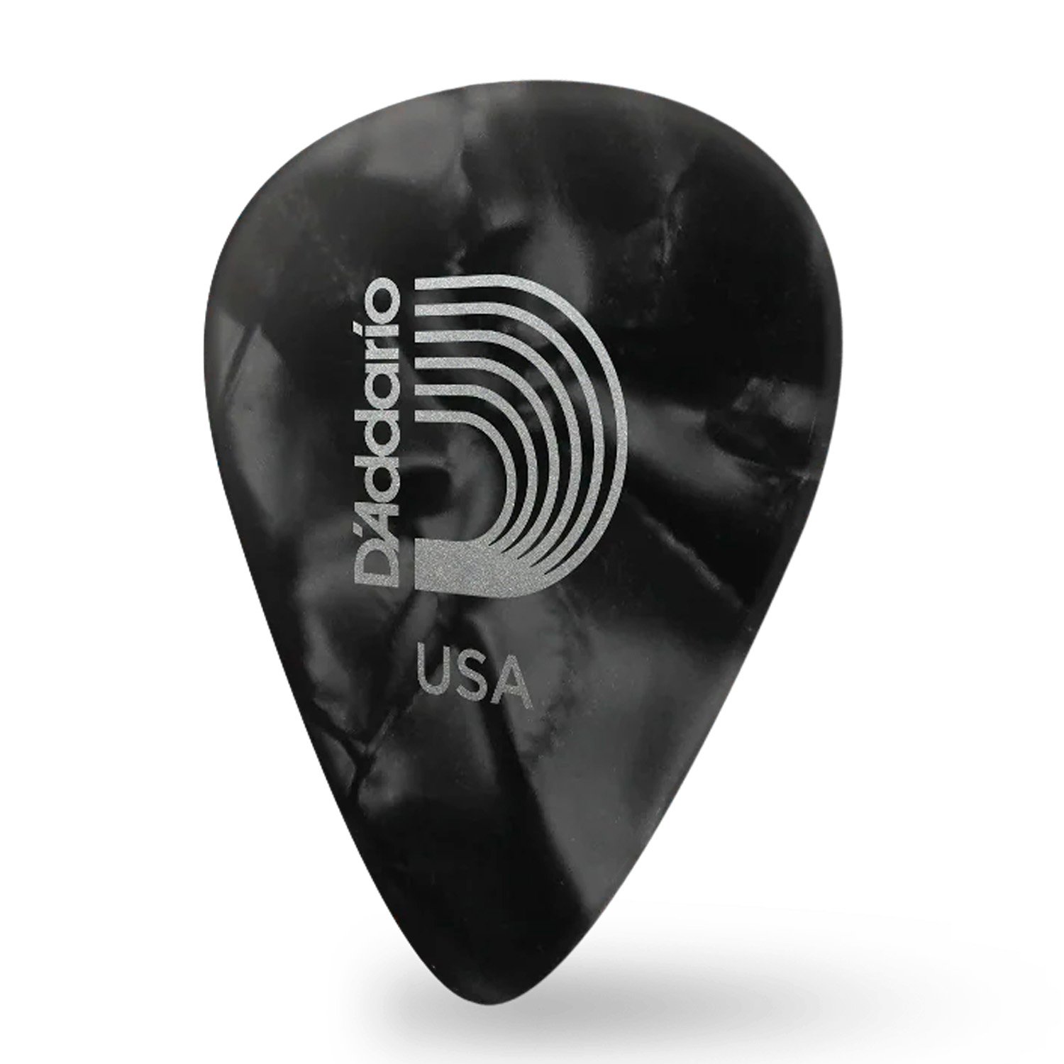 1CBKP4-100 Púas D'Addario Clásica Celuloide Perla Negra
