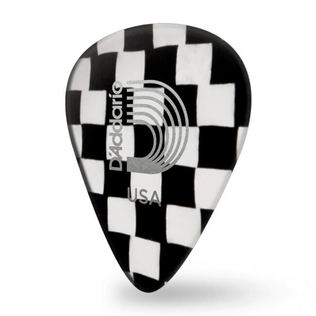 Púas D'Addario Clásicas de Celuloide Ajedrez