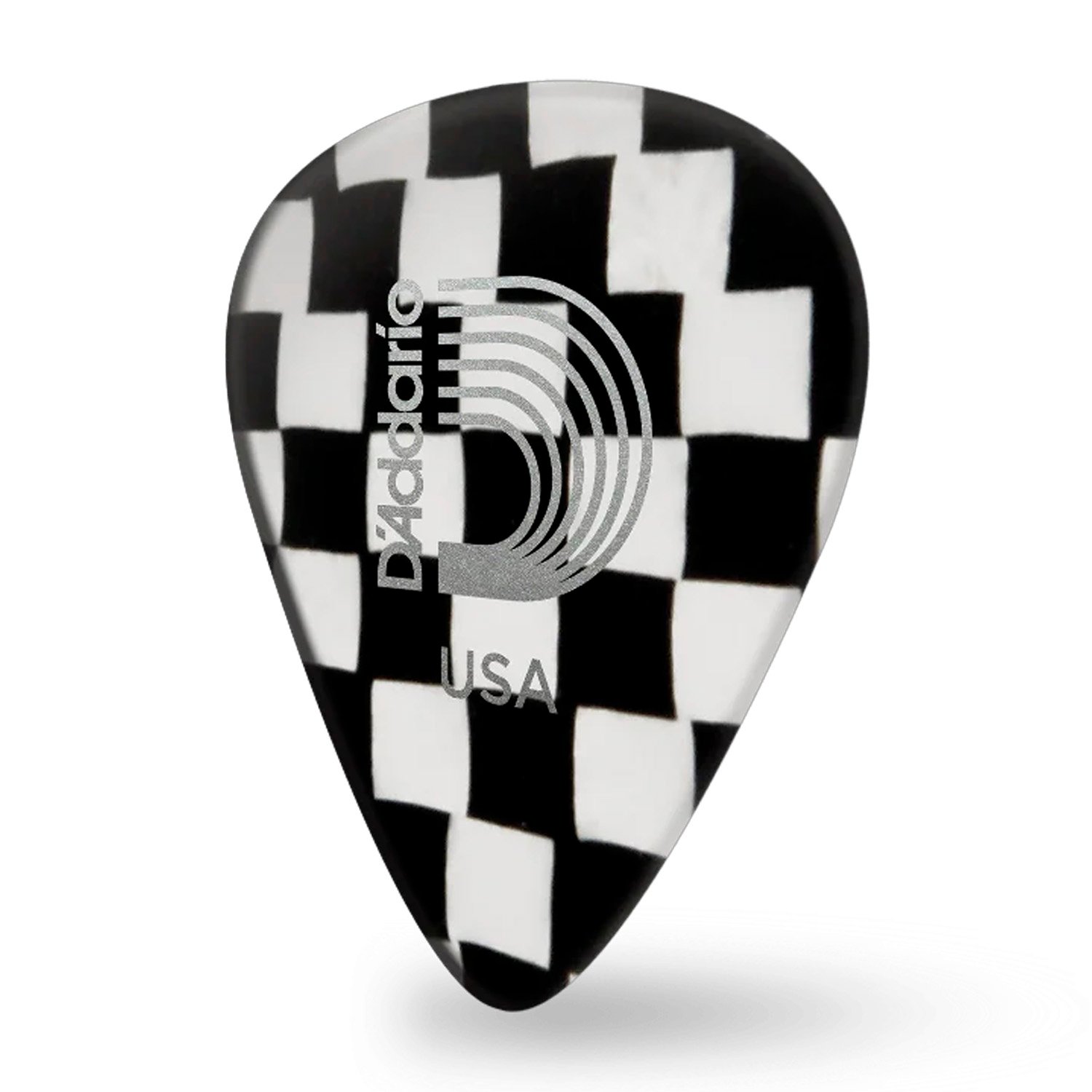 Púas D'Addario Clásicas de Celuloide Ajedrez