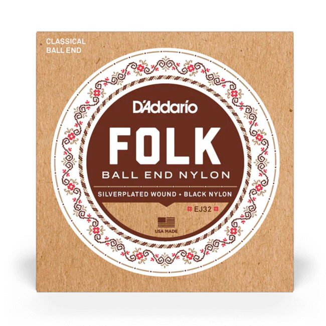 Cuerdas para Guitarra Acústica Folk Nylon D'Addario EJ32