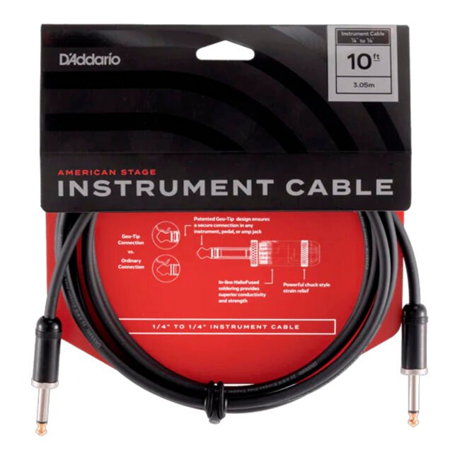 Cable de Instrumento D'Addario American Stage PW-AMSG-10