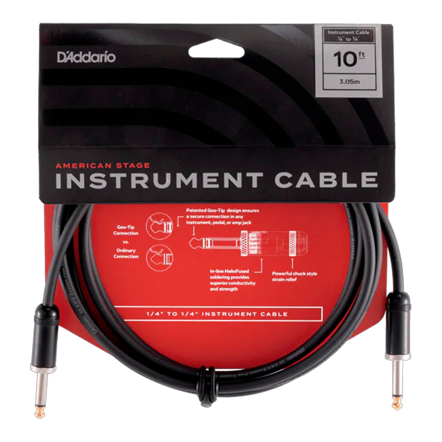 Cable de Instrumento D'Addario American Stage PW-AMSG-10