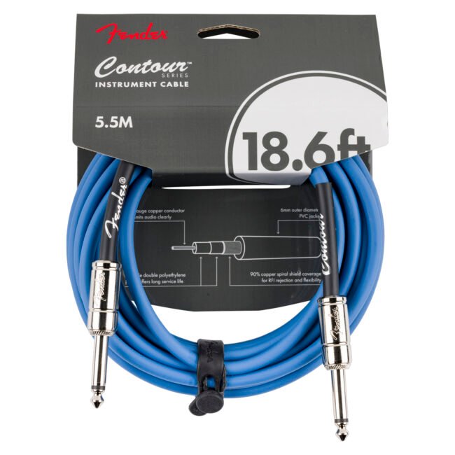 Cables para Instrumentos Serie Contour de 5.5 metros | Fender